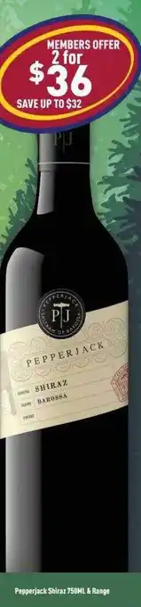 Liquor Legends Pepperjack shiraz & range offer