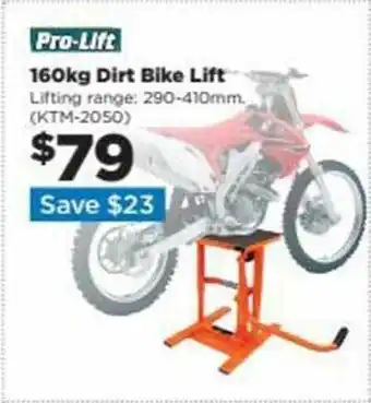 Repco Pro-lift 160kg dirt bike lift offer