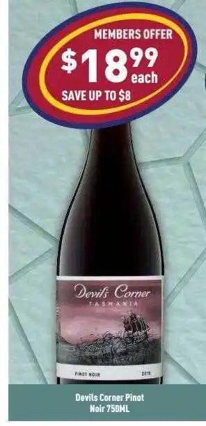 Liquor Legends Devil's corner pinot noir offer