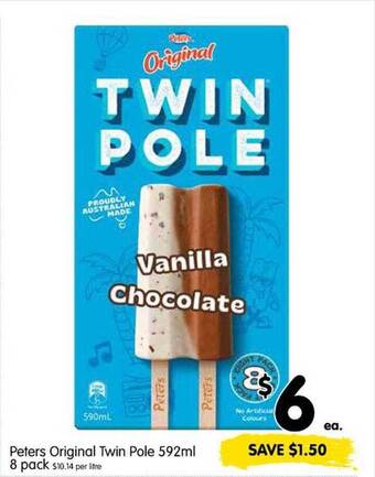 Spar Peters original twin pole offer
