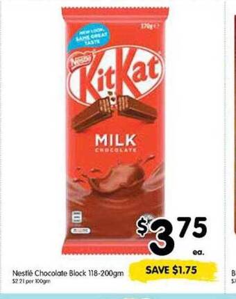 Spar Nestlé chocolate block offer