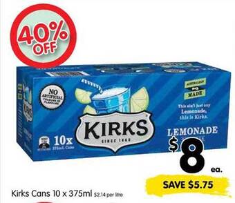 Spar Kirks cans offer