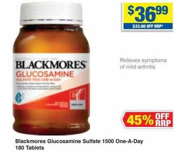 My Chemist Blackmores glucosamine sulfate 1500 one-a-day 180 tablets offer
