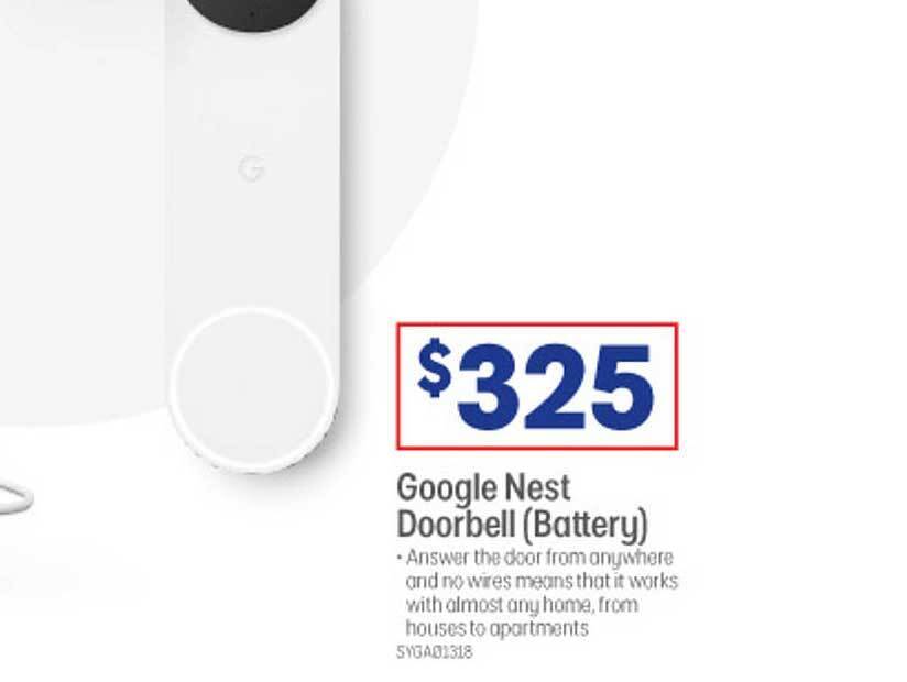 Google nest doorbell offer at Officeworks