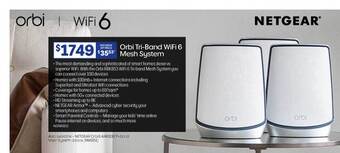 Officeworks Orbi tri-band wifi 6 mesh system offer
