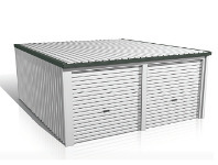Stratco Flat Roof Sheds Double-Roller Door offer