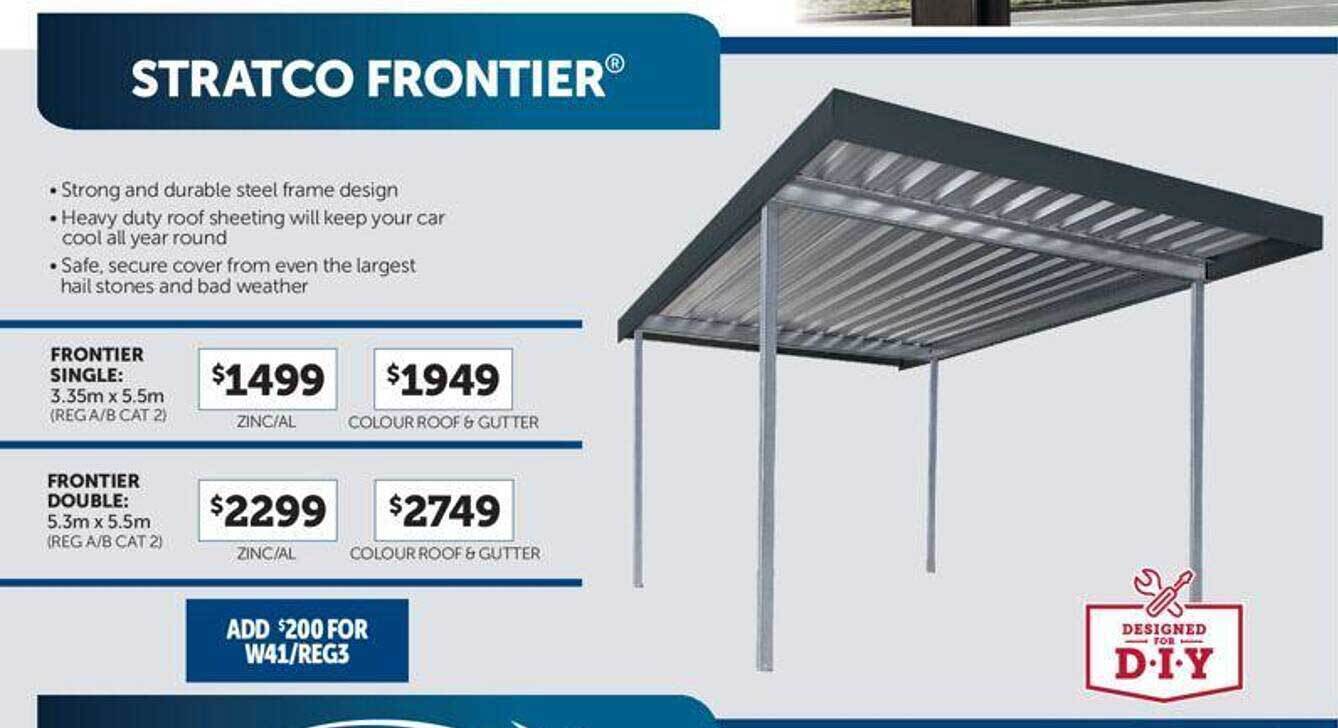 Stratco frontier offer at Stratco