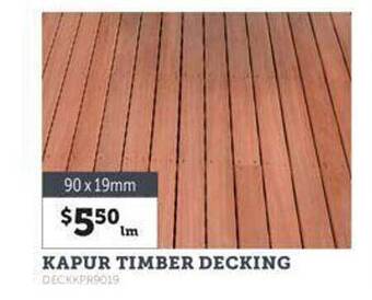 Stratco Kapur timber decking offer
