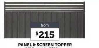 Stratco Panel & screen topper offer