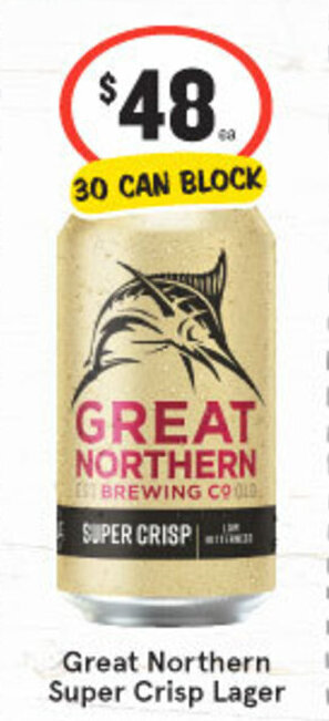 IGA Liquor Great Northern Super Crisp Lager offer