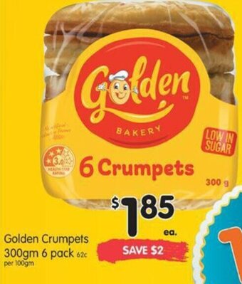 Spar Golden Crumpets 300gm 6 pack offer