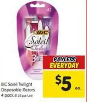 BIC Soleil Twilight Disposable Razors 4 pack