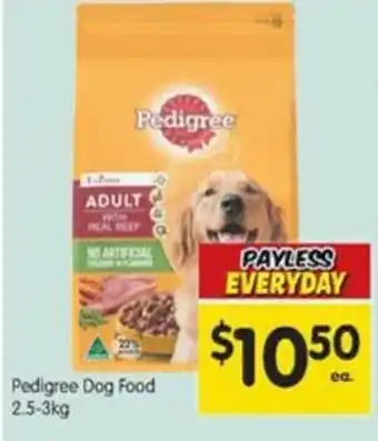 Pedigree Dog Food 2.5-3kg