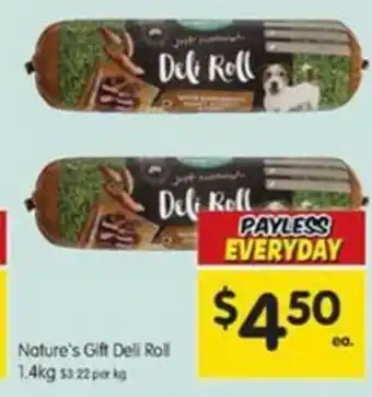 Spar Natures Gift Deli Roll 1.4kg offer