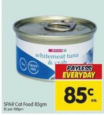 Spar Cat Food 85gm offer