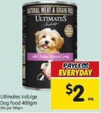 Spar Ultimates Indulge Dog Food 400gm offer