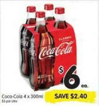 Spar Coca-Cola 4x300ml offer