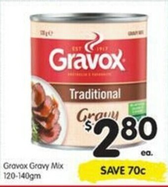 Spar Gravox Gravy Mix 120-140gm offer