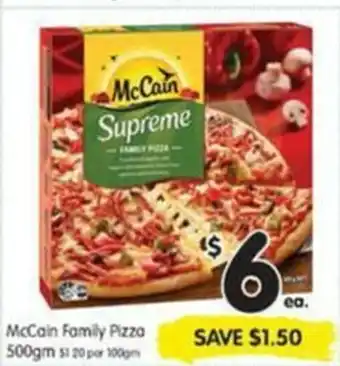 Spar McCain Family Pizza 500gm offer