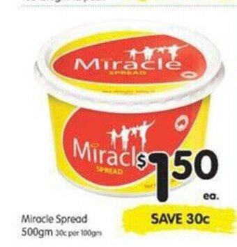Spar Miracle Spread 500gm offer