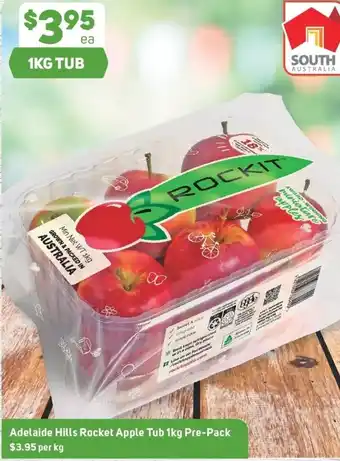 Foodland Adelade Hills Rocket Apple Tub 1kg Pre-Pack offer