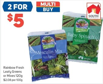 Foodland Rainbow Fresh Leafy Greens or Mixes 120g offer