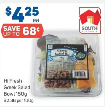 Foodland Hi Fresh Greek Salad Bowl 180g offer