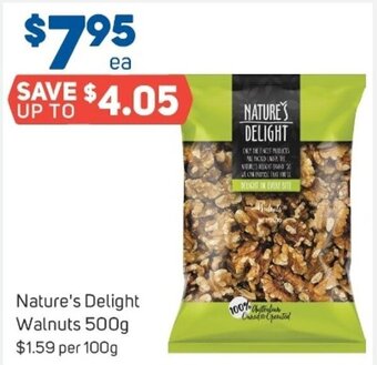 Foodland Nature's Delight Walnuts 500g offer