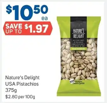 Nature's Delight USA Pistachios 375g