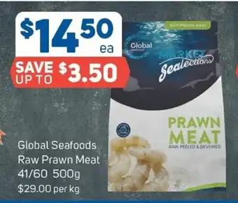 Foodland Global Seafoods Raw Prawn Meat 500g offer