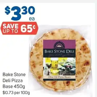 Foodland Bake Stone Deli Pizza Base 450g offer