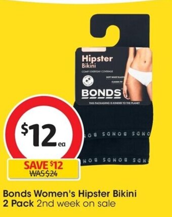 Coles Bonds Women's Hipster Bikini 2 Pack offer