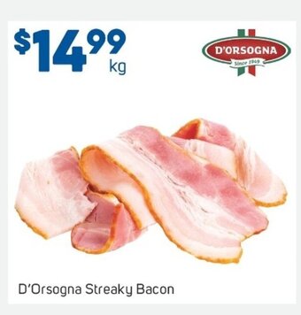 Foodland D'Orsogna Streaky Bacon offer