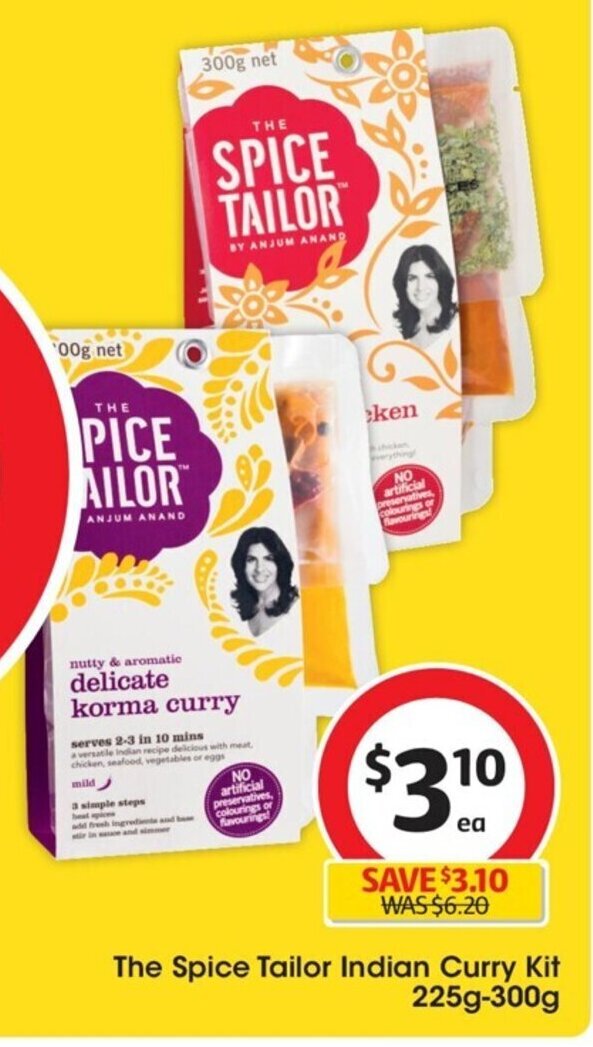 The Spice Tailor Indian Curry Kit 225g300g offer at Coles
