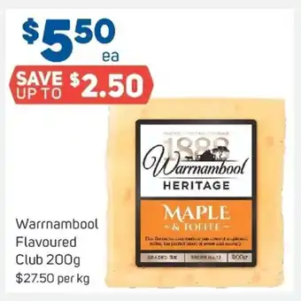 Warrnambool Flavoured Club 200g