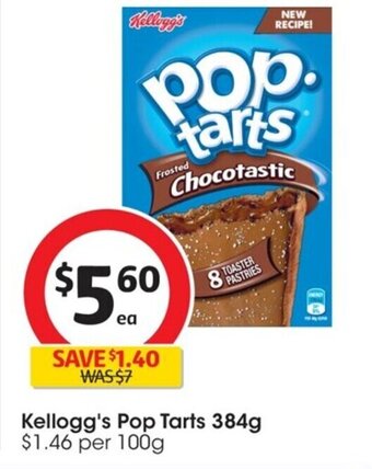 Coles Kellogg's Pop Tarts 384g offer
