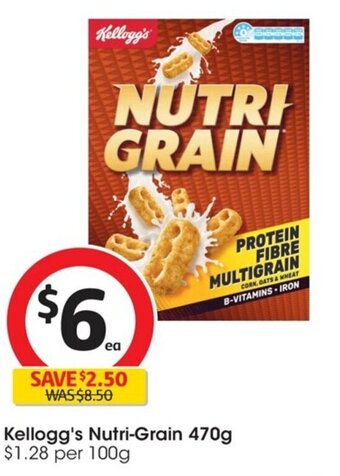 Coles Kellogg's Nutri-Grain 470g offer