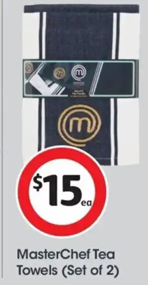 Coles MasterChef Tea Towels (Set of 2) offer