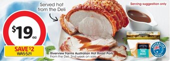 Coles Riverview Farms Australian Hot Roast Pork offer