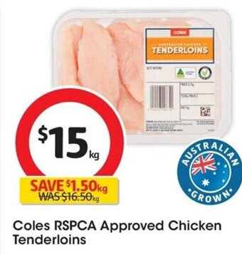 Coles Coles RSPCA Approved Chicken Tenderloins offer