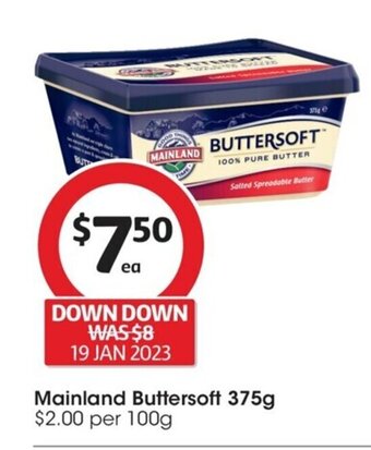 Coles Mainland Buttersoft 375g offer