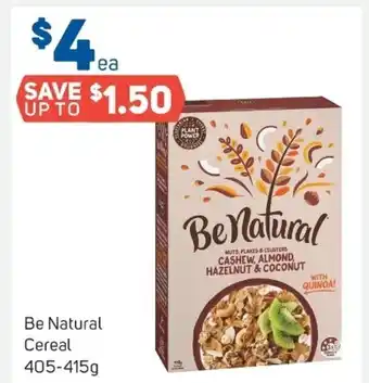 Foodland Be Naturel Cereal 405-415g offer