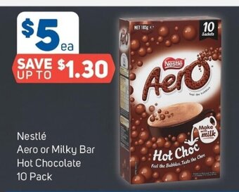 Nestle Aero or Milky Bar Hot Chocolate 10 Pack