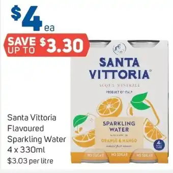 Foodland Santa Vittoria Flavoured Sparkling Water 4x330 ml offer