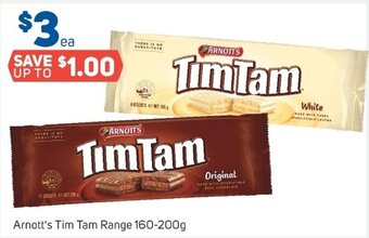 Foodland Arnott's Tim Tam Range 160-200g offer