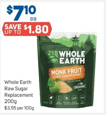 Foodland Whole Earth Raw Sugar Replacement 200g offer