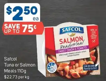 Safcol Tuna or Salmon Meals 110g