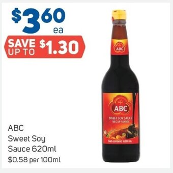 Foodland ABC Sweet Soy Sauce 620ml offer