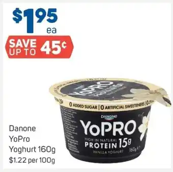 Foodland Danone YoPro Yoghurt 160g offer