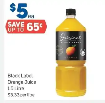 Foodland Black Label Orange Juice 1.5 Litre offer